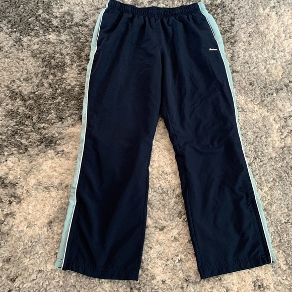 Reebok Dark and Light Navy Blue Track Long Pants Size XL - Picture 15 of 16